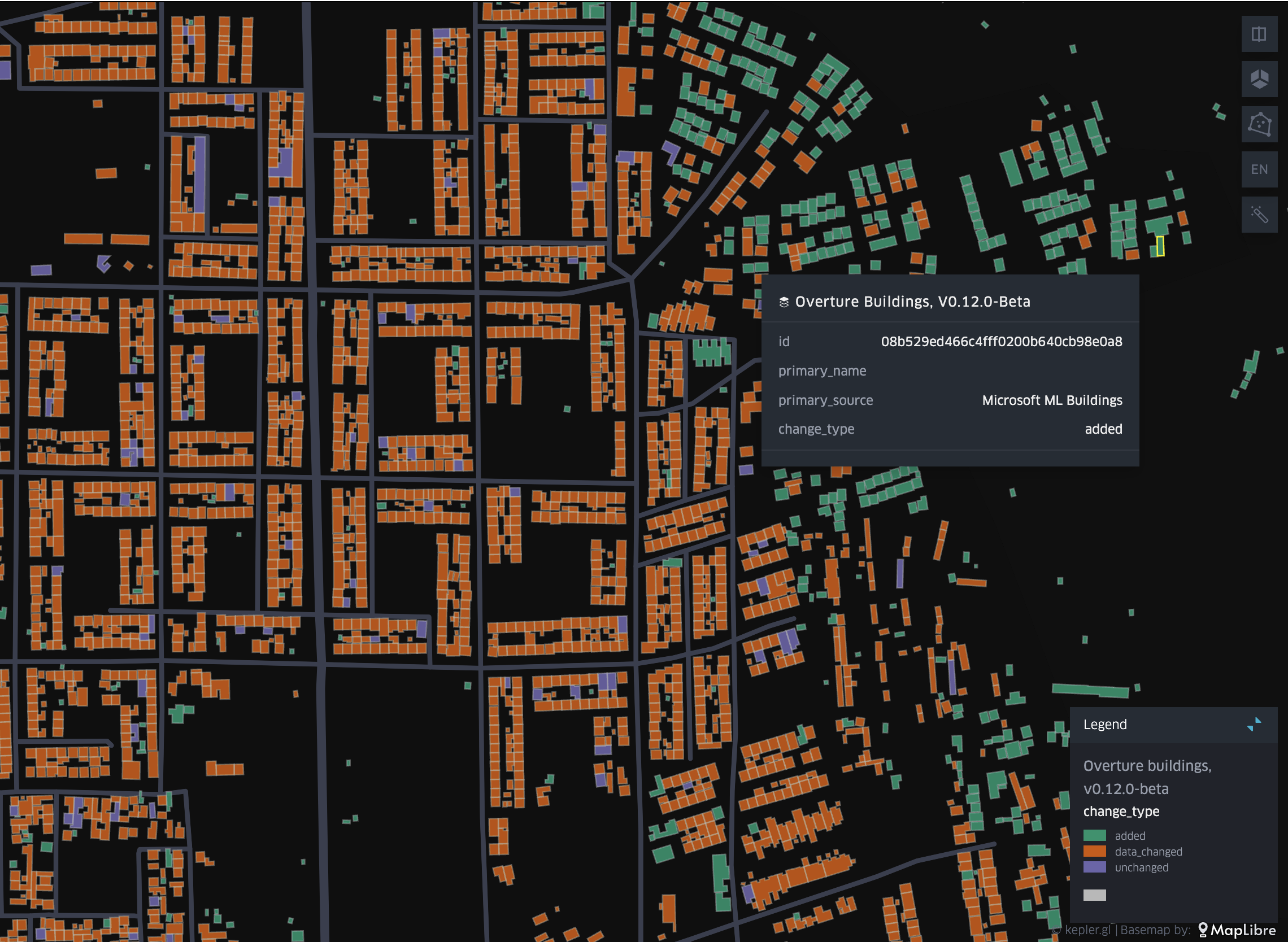 Buildings By Change Type